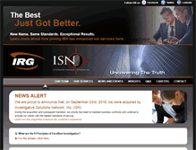 Tablet Screenshot of irgcanada.com